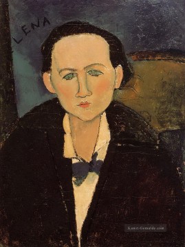 Porträt von elena pavlowski 1917 Amedeo Modigliani Ölgemälde